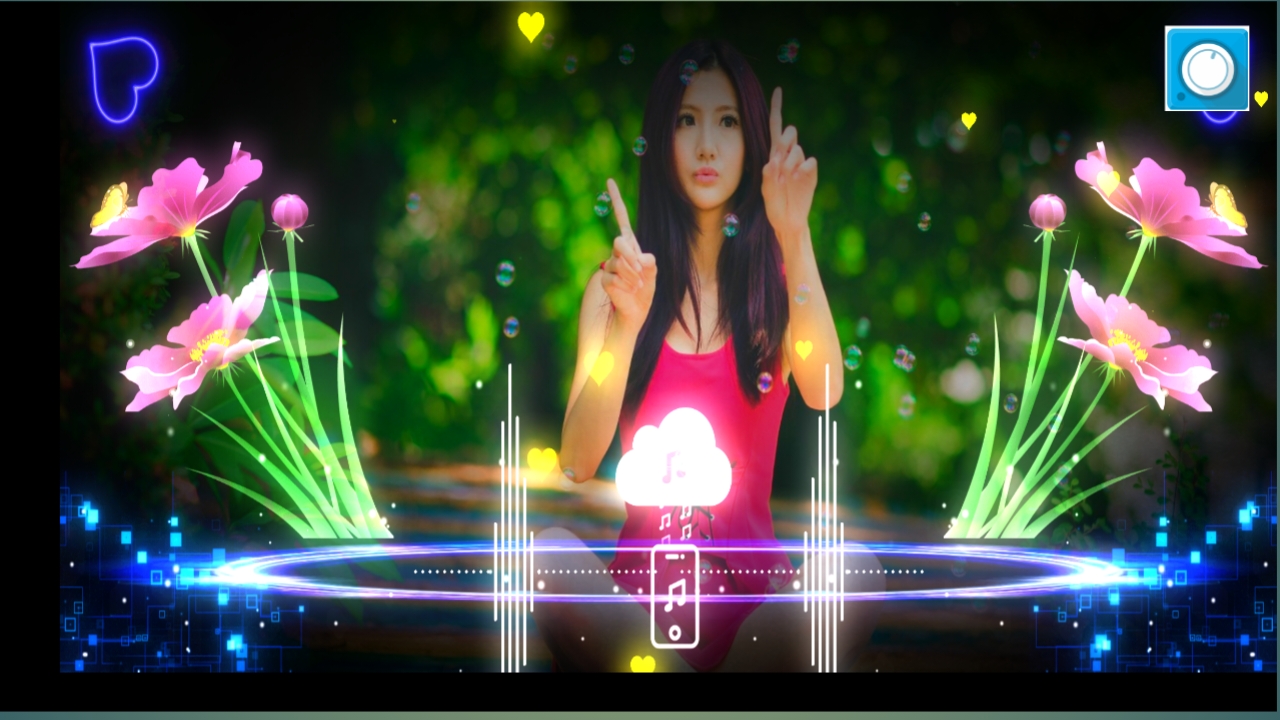 Flower Effect Avee Player Template Download 2023